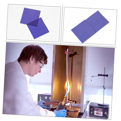 Mobestech 2pcs Sheet Blue Glass Cobalt Clear Gel Reflective Fire Glass for Labs Experiment Science