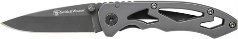 Smith & Wesson CK400 5.4in High Carbon Stainless Steel Folding Knife with 2.2in Drop Point Blade