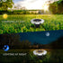 8-LED Bulbs (Set 4) Bell+Howell Disk Lights Deluxe Super Bright Solar-Powered Auto On/Off Outdoor Lighting, Waterproof
