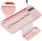 Desktop Glass Whiteboard with Mirror & Calculator (12 Digit LCD Display) & Ruler Marker, Tilted Keyboard Stand, Pink