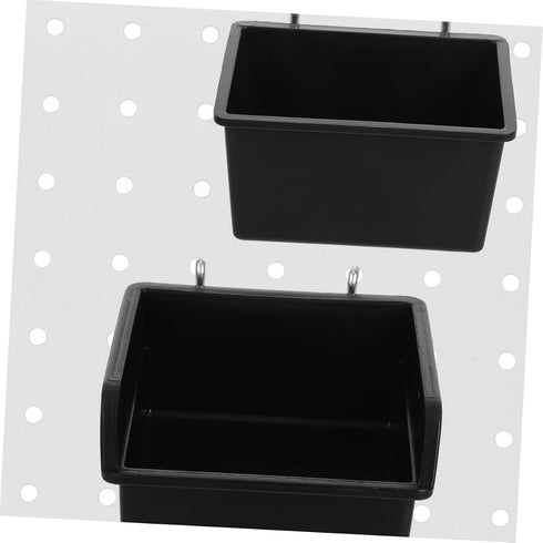 4Pcs Ciieeo Pegboard Organizer Bins with Hooks Wall-mounted Tool Storage Boxes for Screws and Accessories Plastic