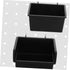 4Pcs Ciieeo Pegboard Organizer Bins with Hooks Wall-mounted Tool Storage Boxes for Screws and Accessories Plastic
