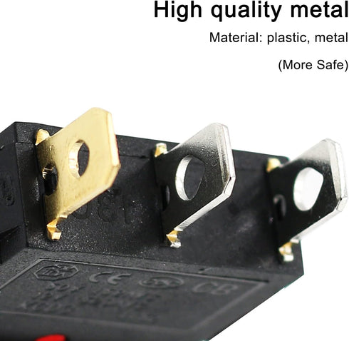 15A 250V/20A 125V 3 Pin AC Rocker Switch KCD3, 5 Pcs