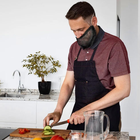 Sylmifoi 100Pcs 18" Disposable Beard Nets for Food Service, Breathable Honeycomb Nylon Beard Covers, Durable Beard