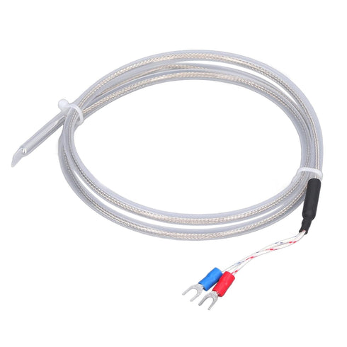 K Thermocouple, PTFE Thermocouple 1 Meter K Temperature Transducer Probe, Industrial Temperature Sensors