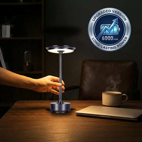 2026 6000mAH Dimming Upgraded for longer battery life. Cordless Table Lamps Rechargeable, Portable Lamp, Stepless LED