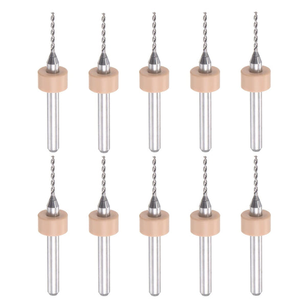 uxcell Micro PCB Drill Bit Set, 1/8" Shank 1mm Solid Tungsten Carbide CNC Engraving Drill Bits, 10pcs