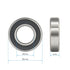 6901-2RS 2 PCS Deep Groove Ball Bearing 12×24×6mm Double Black Rubber Shielded Ball Bearing Chrome Steel P0 Z2 Bearing for Industrial Machine,Power Tools and Mechanical Equipment