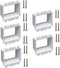 iMBAPrice BE2-5 (2-Gang) Electrical Power Outlet Box Extender, White, 5-Pack