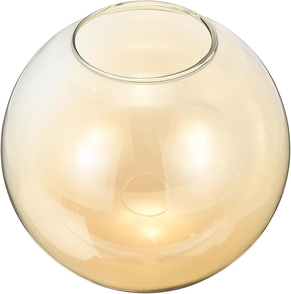 PATIKIL 6 Inch Amber Glass Globe Shades Replacement, 1pcs Handmade Glass Lamp