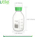 Media Bottle, 4 Pcs of 500ml Borosilicate Glass Bottles with GL45 Screw Caps for Lab Storage