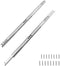 2 Pcs Drawer Slides, 12"/310mm Metal Ball Bearing Side Mount Drawer Slide, 10kg Capacity