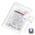 Chanzon 50 pcs 10mm White LED Diode Lights (Clear Round Transparent DC