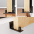 ZEKOO Barn Door Floor Guide - Flush Design Bottom Flat Floor Guide, Adjustable Wall Mount Stay Roller Black Barn Door