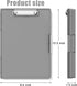 Hongri 8.5 x 11 Clipboard with Storage, Heavy Duty Nursing Clipboards with Dual Compartment Storage Box (Grey)