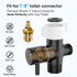NESTLEAP Matte Black Handheld Bidet Sprayer for Toilet - Durable ABS Bathroom Jet for Feminine Hygiene, Baby Cloth