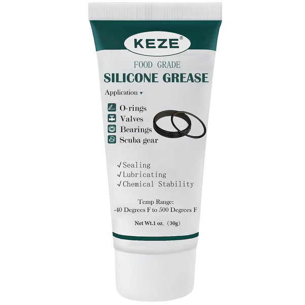 Waterproof Food Grade Silicone Lubricant Plumbers Grease for Valve Sealant and Faucet O Rings, 1 oz 1-Pack
