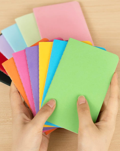 Gwybkq 120 Pack Small Lined Notepads, Mini Journal Pocket Notebooks Set, Colorful Covers, 3.5 x 5.5 Inches, 30 Sheets