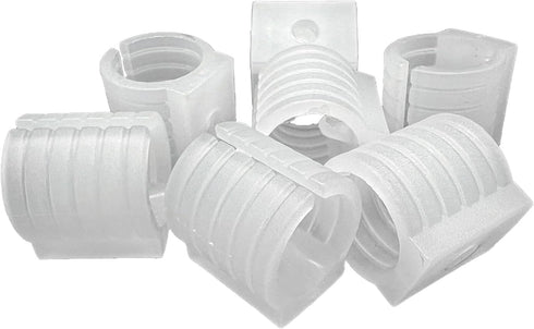 19mm U-Shaped Plastic Chair Foot Caps, Non-Slip U Shaped Floor Glides, Tubing Caps Cover, 16Pcs, White
