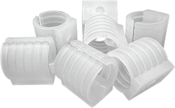 19mm U-Shaped Plastic Chair Foot Caps, Non-Slip U Shaped Floor Glides, Tubing Caps Cover, 16Pcs, White
