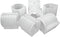 19mm U-Shaped Plastic Chair Foot Caps, Non-Slip U Shaped Floor Glides, Tubing Caps Cover, 16Pcs, White