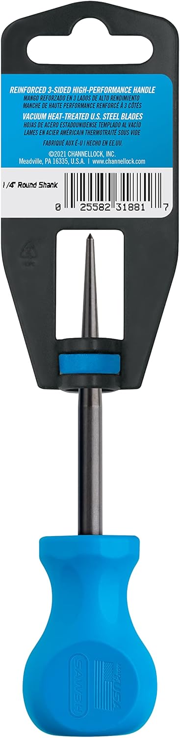 CHANNELLOCK SAW3H 3-inch Professional Scratch Awl Pick, Precision Machined Non-Magnetic, Made in USA