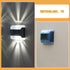 2pcs FRCOLOR Waterproof Solar Fence Lights Outdoor Wall Sconce Solar Powered Porch and Garden Lighting White Light