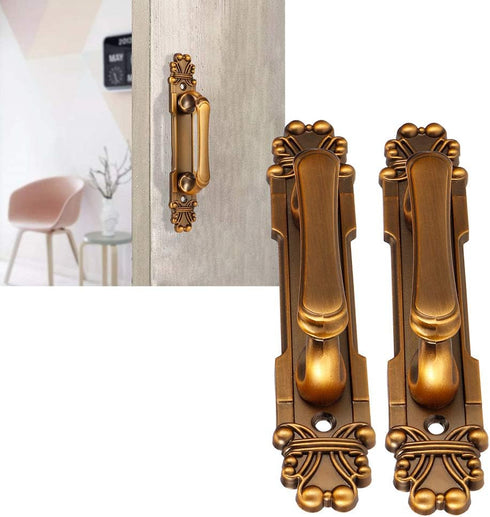 Yosoo Cabinet Door Handle - 2Pcs/Set European Style Antique Zinc Alloy Pull Handle, Cabinet Hardware