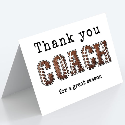 Mcduldul Thank You Coach Card | Football Rugby Coaches Appreciation Gifts Cards for Men Women