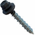 Metal Roofing Screws - #10 x 1.5” – Self Tapping Hex Head with EPDM Rubber Washer for Metal to Wood, Brown (100)