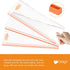 Beego Ergonomic Computer Keyboard Stand - Clear Acrylic Keyboard Riser Tilted Keyboard Holder Keyboard Tray with Orange
