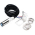 LCLCTC 12V 24V M18;Input(10-30VDC), 4 8-50cm; HG18-D50P3, Laser Sensor photoelectric Switch PNP NO + NC Wires;