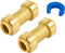 SUNGATOR 3/4 Inch Check Valve, No Lead Brass Push-to-Connect Plumbing Fittings for Pex Pipe, Copper, CPVC, PE-RT, Pack