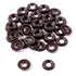 Colored Nylon Finishing Washers - (Chocolate Brown) - (50 Pack) - (0.530 Inch Diameter) Round Top - for KYDEX Holsters, Auto Trim, Art Projects, Home Improvement
