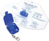 American Diagnostic Corporation Adsafe Plus Cpr Face Shield With Keychain Royal Blue