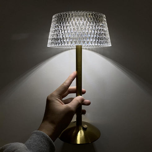 lvifloae Dimming Dimmable Acrylic Table Lamp Stepless LED Night Light with USB Cable for Kids Nursery Bedroom
