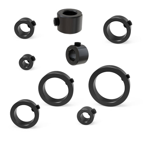3PCS Drill Stop Bit Collar Set (16mm), Carbon Steel Adjustable Depth Split Positioner Ring