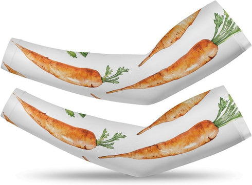 JTKBNVM Carrot Pattern Design Sleeves to Cover Arms Upf 50+ Cooling UV Sun