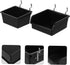 4Pcs Ciieeo Pegboard Organizer Bins with Hooks Wall-mounted Tool Storage Boxes for Screws and Accessories Plastic