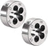 uxcell 1/2-13 UNC Round Die, Machine Thread Right Hand Threading Die, Alloy Tool Steel Screw Thread Cutting Die, 2pcs