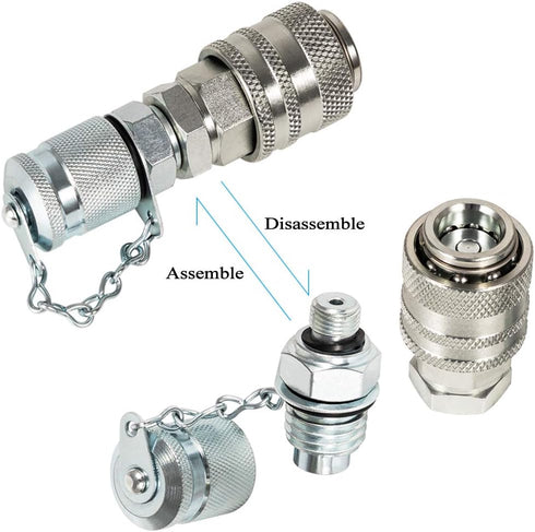 Hydraulic Pressure Test Coupling Kit for Parker PD Series Coupler, Caterpillar, John Deere Excavator Machinery