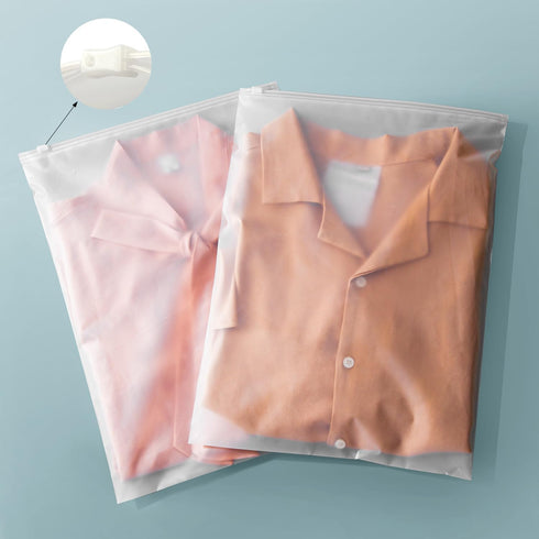14x18 Inch Clothes Packaging Bags for Shipping, 50Pcs Frosted Zipper Bags for Small Business Apparel