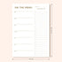 Sweetzer & Orange Gold Meal Planner Notepad, 7x10” Magnetic Grocery List with Tear Off Shopping List
