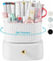 Pencil Pen Holder with Drawer, 5 Slots 360 Degree Rotating Organizer for Desk, School Supplies