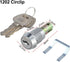 Shophubio Toolbox 180 Alloy Lock, Degree Rotation Cabinet Drawer Latch, Metal Storage Unit Security Hasp with Keys