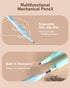 Nicpro 31PCS Pastel Mechanical Pencil Set in Case, Cute 0.5, 0.7, 0.9 mm & 2.0 mm Mechanical Pencils with 15 Tube Lead