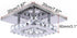 Small Led Chandelier Semi Flush Mount Crystal Lighting Modern Ceiling Crystal Lamp for Bedrooms Dinning Rooms Hallway