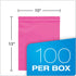 Quality Park Large Poly Mailers, 10 x 13 Lightweight Shipping Envelopes, Box of 100, Pink with Redi-Strip Closure