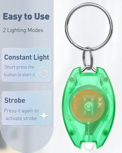 10 Pack 14 5 Uniclife LED Keychain Flashlight Mini LED Keychain Light Lumen Portable Ultra Bright Battery Powered Key