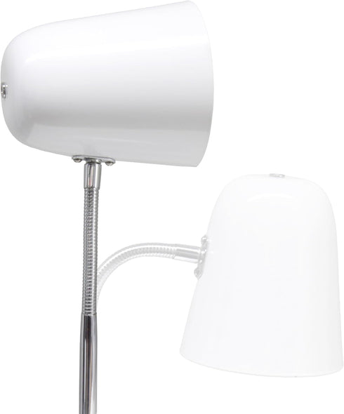 LD1075-OFF 15.28" Simple Designs Sleek Essentials Minimalist Metal Desk Task Lamp, for Office, Desk, Nightstand, Dorm
